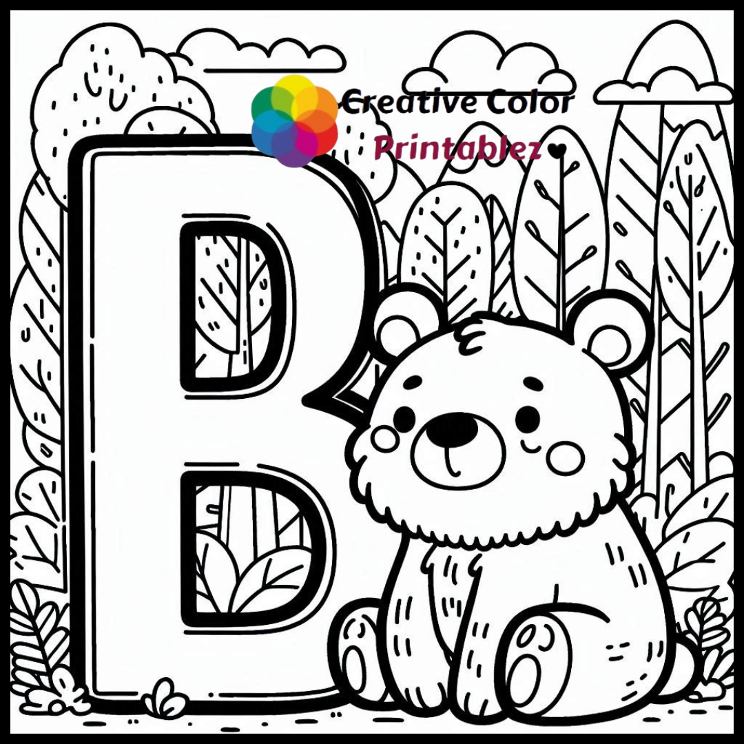 Coloring Letters And Numbers-creativecolorprintablez