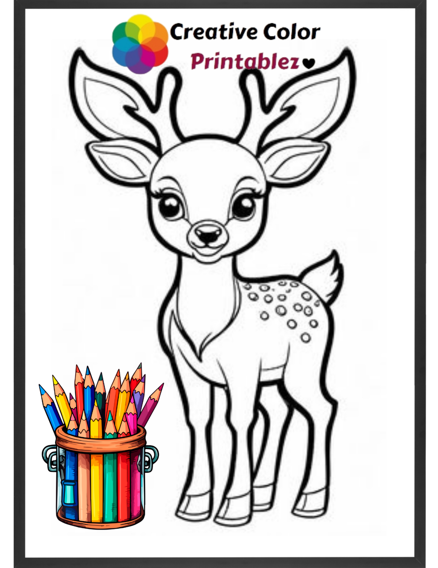 Colorful Jungle Animals - CreativeColorPrintablez