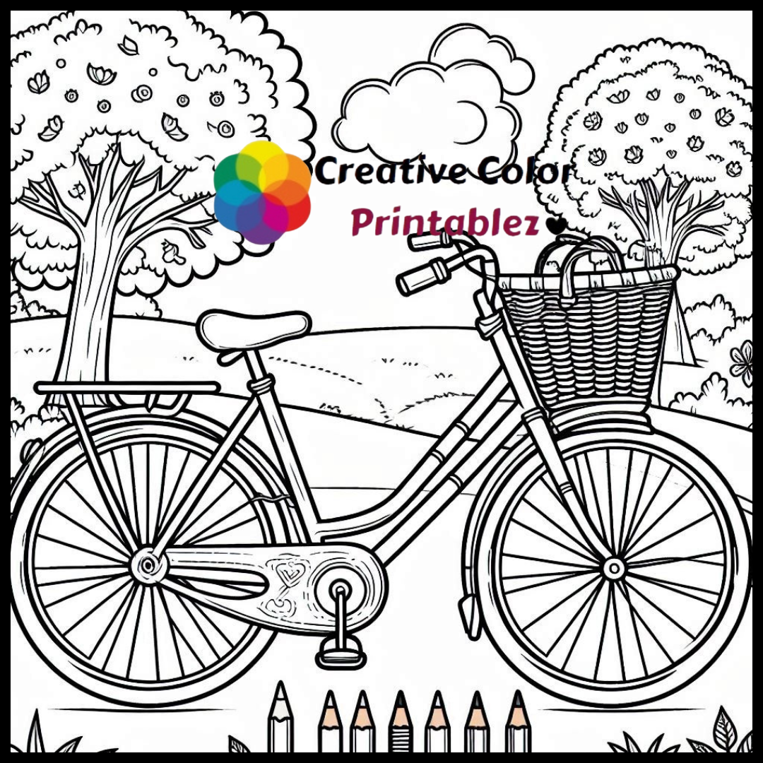 Coloring Of Means Of Transportation-CreativeColorPrintablez