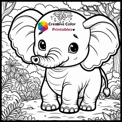 Animals Coloring Book- CreativeColorPrintablez