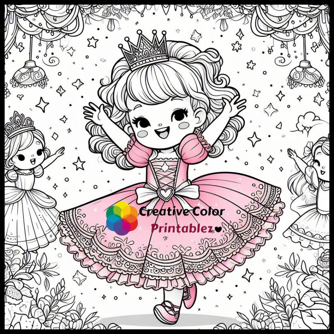 Cute Cartoon Characters Coloring-CreativeColorPrintablez